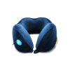 Подушка для путешествий со встроенным массажером Massage Tranquility Pillow, синий