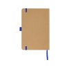 Блокнот A5 Sevilia Color, твердая обложка из крафта, 80 листов, цветной срез и форзац, натуральный/синий
