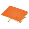 Блокнот A5 Sevilia Color, твердая обложка из крафта, 80 листов, цветной срез и форзац, натуральный/оранжевый