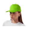 Бейсболка Poly 5-ти панельная 120 гр, зеленое яблоко
