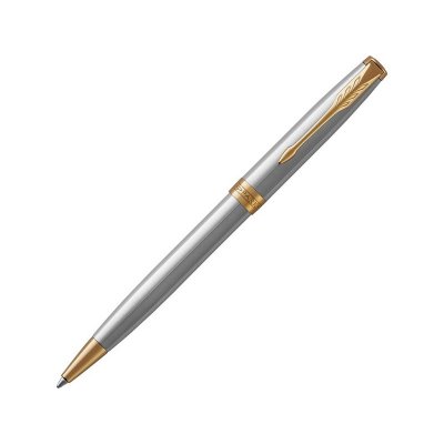 Ручка шариковая Parker «Sonnet Core Stainless Steel GT», серебристый/золотистый