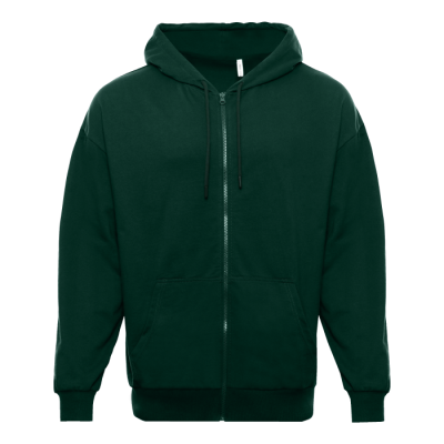 Толстовка STAN Oversize Zip с капюшоном футер без начёса 240, 99, Темно-зеленый