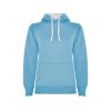 Толстовка с капюшоном Urban женская, небесно-голубой/белый