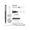 Ручка Firenze шариковая автоматическая софт-тач, серая