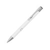 Ручка металлическая шариковая C1 софт-тач, белый