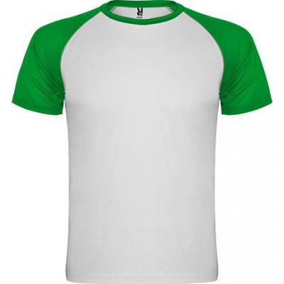 Спортивная футболка INDIANAPOLIS мужская, БЕЛЫЙ/ПАПАРОТНИКОВЫЙ 3XL