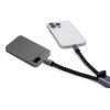 Ремешок-держатель для телефона с зарядным кабелем USB-C - USB-C Lany Wristband Charge Eco, серый