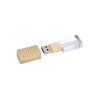 USB 2.0- флешка на 512 Мб кристалл в металле, золотистый