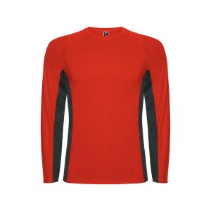 Футболка Shanghai мужская с длинным рукавом, красный/графитовый Футболка Shanghai мужская с длинным рукавом, красный/графитовый