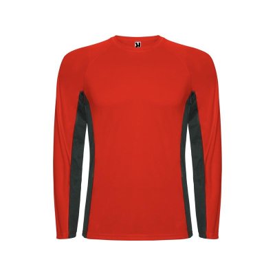 Футболка Shanghai  мужская с длинным рукавом, красный/графитовый