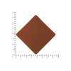 ПАТЧ РОМБ nubuk (коричневый ) 7,6 х 7,6 см