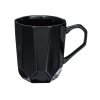 Кружка с гранями Amery, 310мл, черный глянцевый