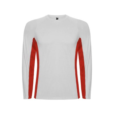 Футболка Shanghai  мужская с длинным рукавом, белый/красный