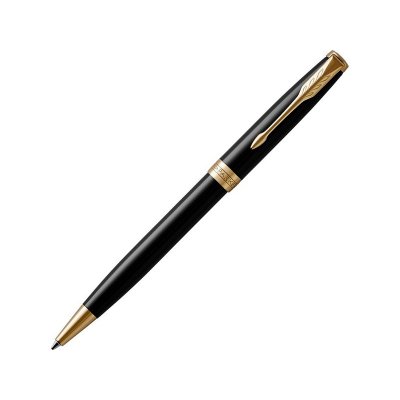 Ручка шариковая Parker «Sonnet Core Black Lacquer GT», черный глянцевый/золотистый