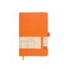 Блокнот А5  City на резинке, оранжевый