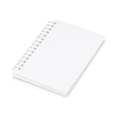 Блокнот на мягкой спирали А6 Sahara, 60 листов 70 гр/м2, белый