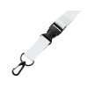Ланъярд 2 см под сублимацию с карабином, межуровневым замком и замком обрыва, черный
