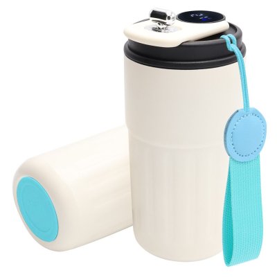 Термокружка Ashly To Go, белая/бирюзовая