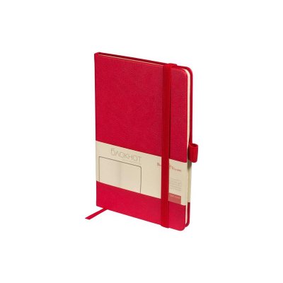 Блокнот А5  City на резинке, красный