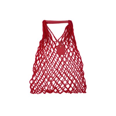 Авоська Dream М old style 15 литров с кожаными ручками, красный (1)