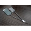 Ремешок-держатель для телефона с зарядным кабелем USB-C - USB-C Lany Wristband Charge Eco, серый