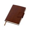 Бизнес блокнот А5 Monoi с клапаном, твердая обложка, 128 листов, коричневый