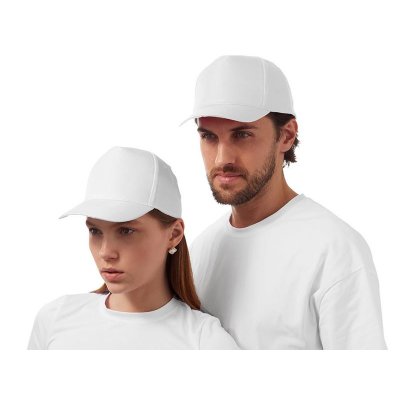 Бейсболка Poly 5-ти панельная 120 гр, белый
