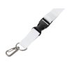 Ланъярд 2 см под сублимацию с карабином, межуровневым замком и замком обрыва, серебристый