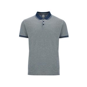 Рубашка поло Bowie мужская, меланжевый нэйви Рубашка поло Bowie мужская, меланжевый нэйви