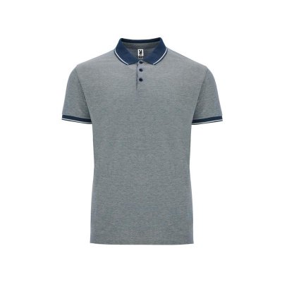 Рубашка поло Bowie мужская, меланжевый нэйви