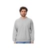 Свитшот оверсайз с рукавом реглан Belgrade, унисекс, серый меланж