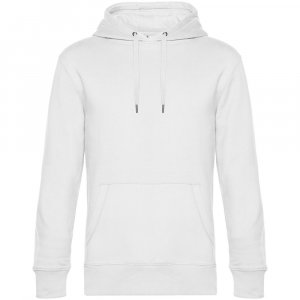 Толстовка с капюшоном унисекс King, белая